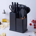 SET DE COCINA DUBAI - 14 UTENSILLOS EN SILICONA + 5 CUCHILLOS EN ACERO INOXIDABLE - KIT COMPLETO - ANIVERSARIO DE TIENDA - CONTRA ENTREGA Y ENVÍO GRATIS SOLO POR HOY!